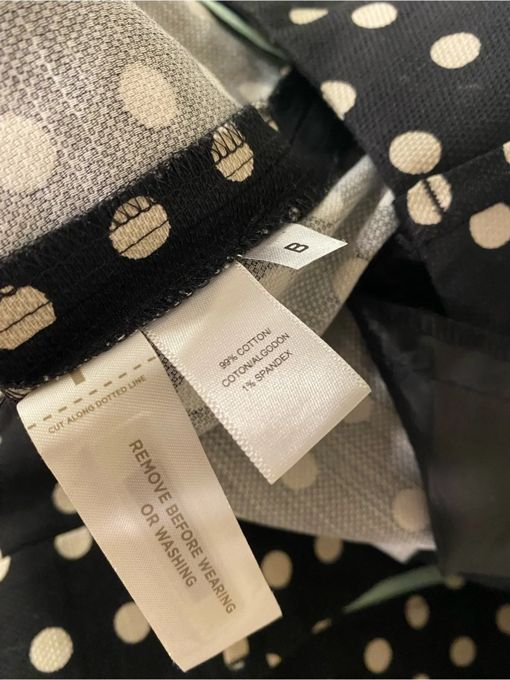 NWT LOFT Black White Polka Dot Tailored Shorts Size 12 High Rise - Picture 9 of 9